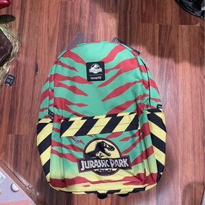 Green and Red Backpack